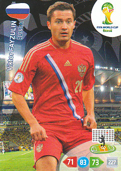 Viktor Fayzulin Russia Panini 2014 World Cup #286